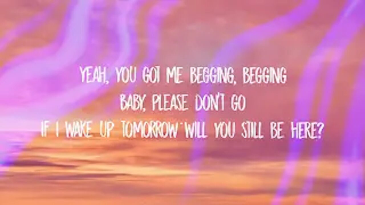 Mike Posner - Please Don't Go (Lyrics) | yeah you got me begging baby please don't go