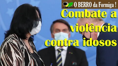 Bolsonaro e Damares lançam plano contra a violência a idosos