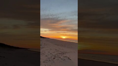 Pink clouds at sunset