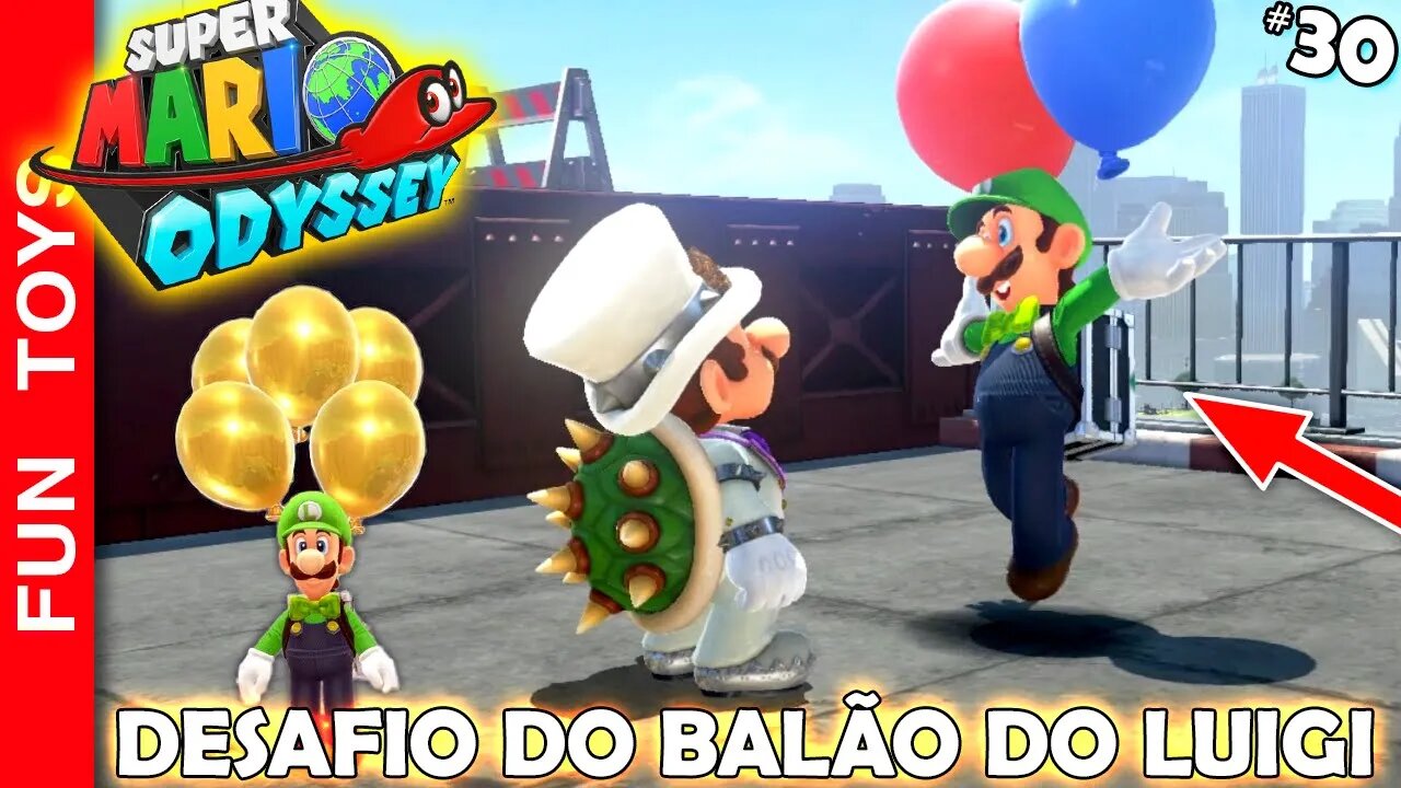 🔴 Super Mario Odyssey #30 - O Desafio do Luigi e seus Balões!!! Veja os códigos e ache você também!