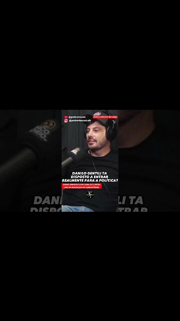 DANILO GENTILI FALA SE ESTÁ DISPOSTO A SER CANDIDATO #shorts #danilogentilli #danilogentili