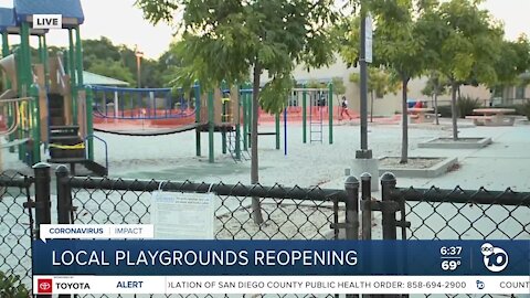 Local playgrounds reopening with strict rules in place