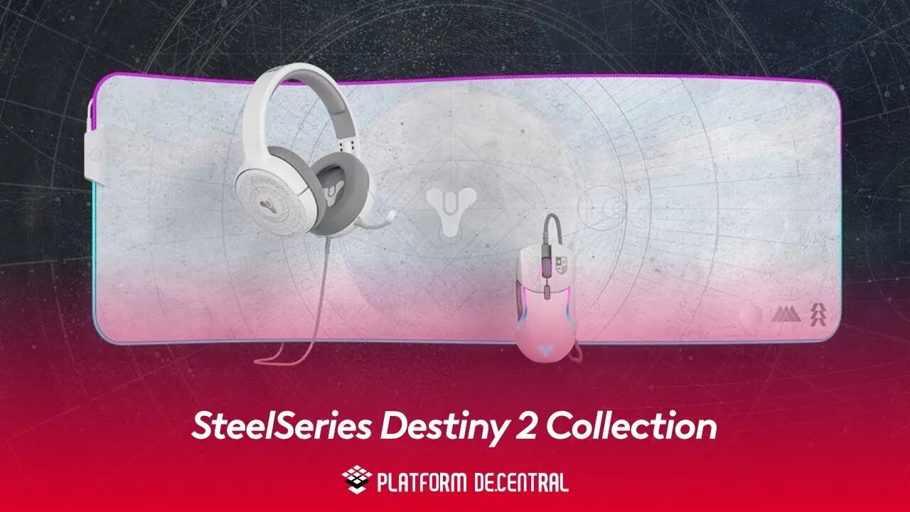 SteelSeries Destiny 2 Collection Arctis 1 Headset, Rival 5 Mouse, Qck Prism Mousepad