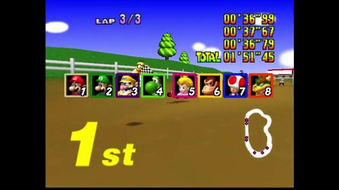 Mario Kart 64- Mushroom Cup (50cc)