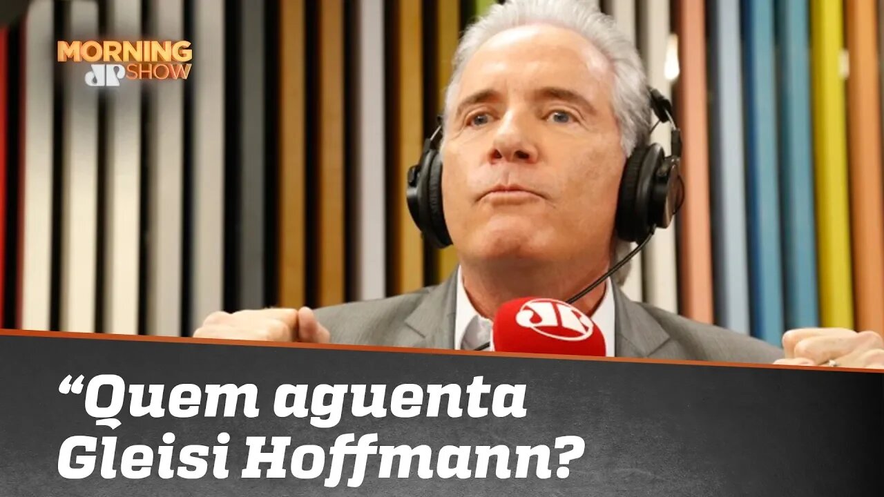 Roberto Justus: 'com toda sinceridade, quem aguenta Gleisi Hoffmann?'