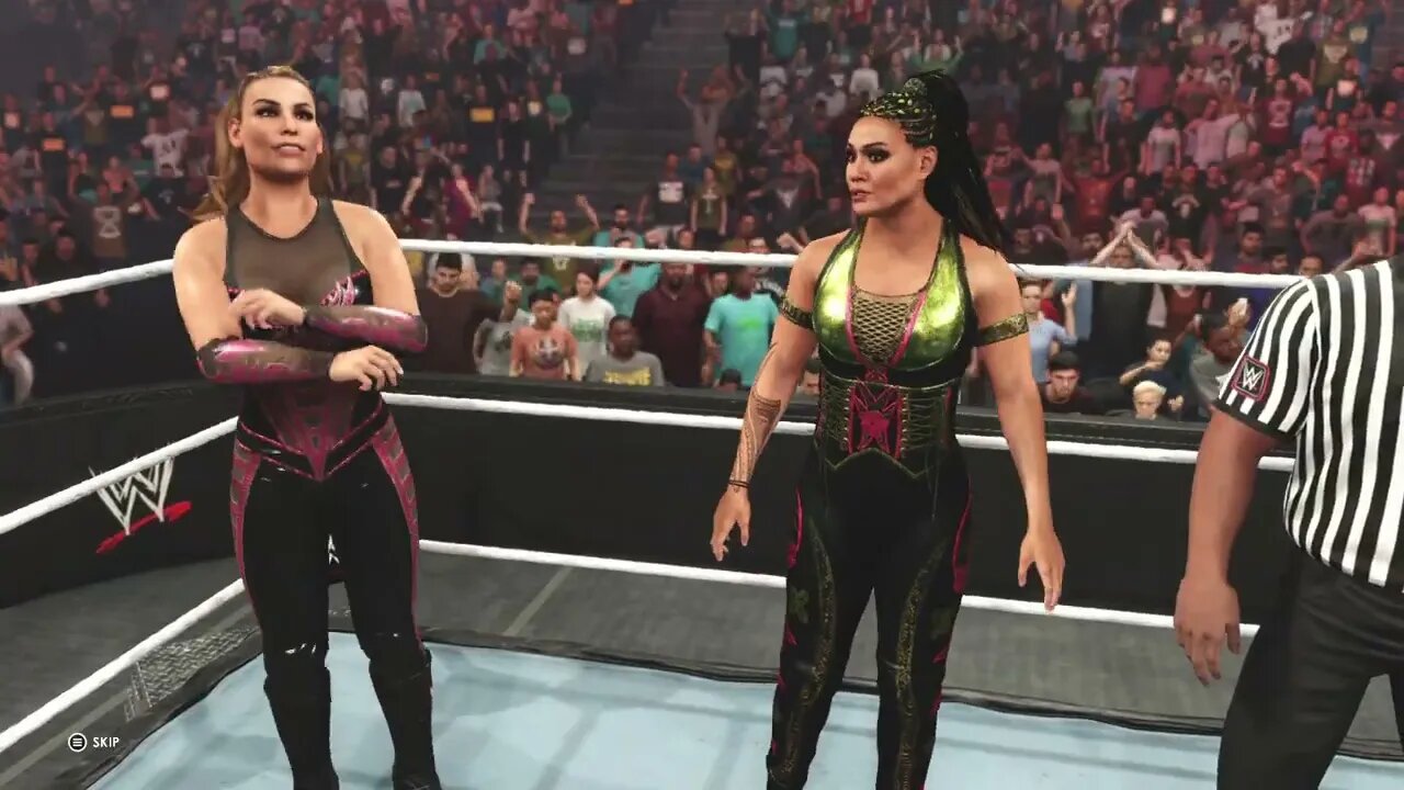 Ecto (Tamina and Natalya) vs Reo (Asuka and Alexa) Match 2 Round 1