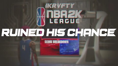 We Ruined A Top 10 Player's Chance at 2K League