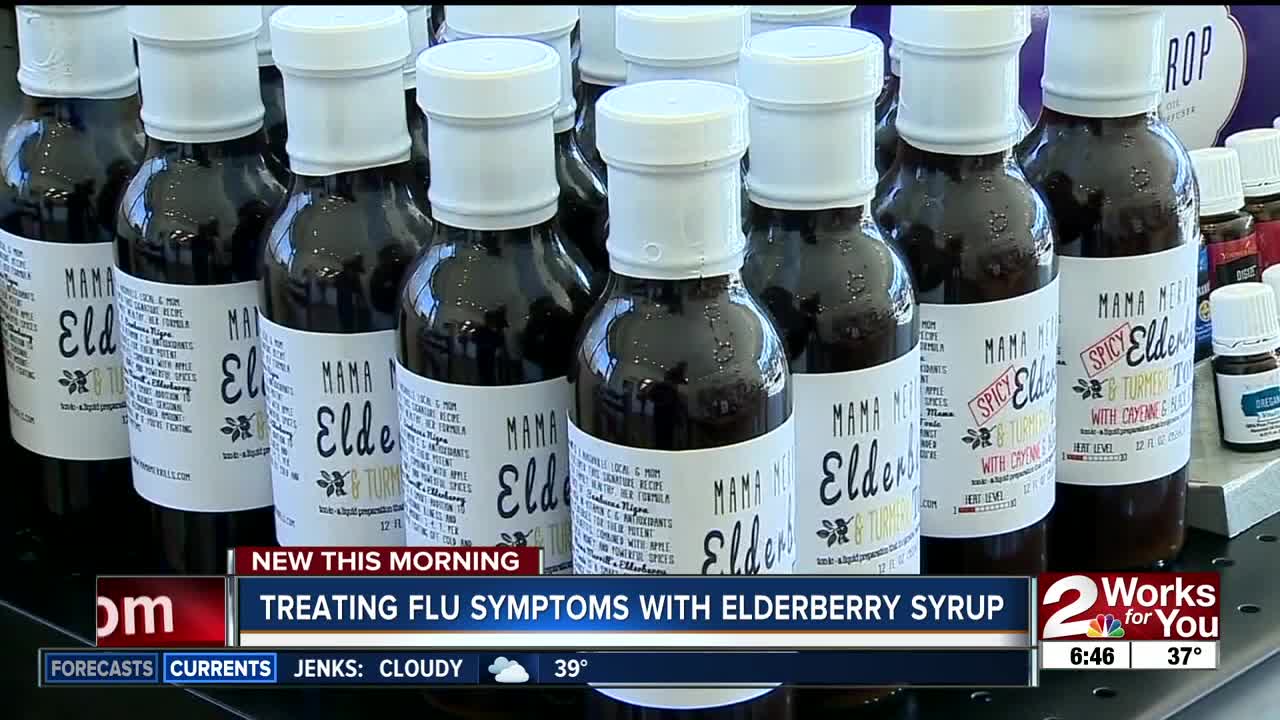 Treating Flu Symptoms with Elderberry Syrup