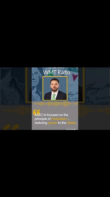 Lee Schalk, ALEC VP of Policy, tells WMT radio states are taking the lead in the fight against ESG.