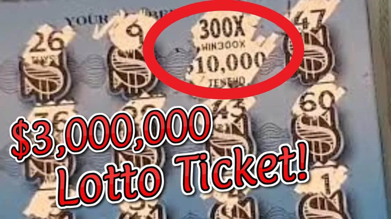 🎟️ $3,000,000 Winning Lottery Ticket Scratched Live 🎟️ Largest Lotto Scratch Winner Ever on YouTube!