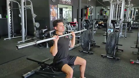 Seated Military Press (Strict Barbell Seated Shoulder Press)