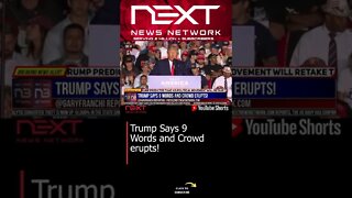 Trump Says 9 Words and Crowd erupts! #shorts