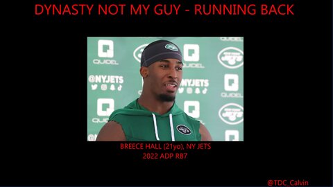 Dynasty After Dark - 2022 Dynasty Not My Guy, RB edition