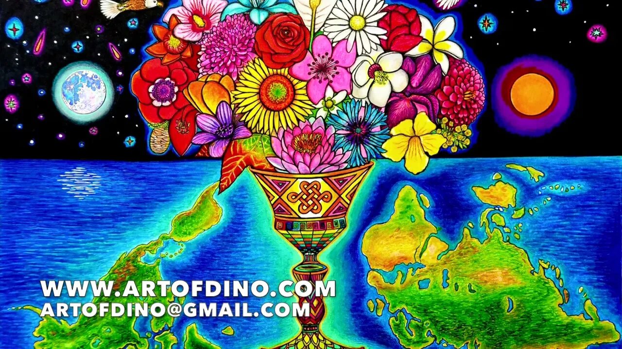 FLOWERS of WAR! - NEW ART! A Beautiful Bouquet of World Power Flowers - Designed to www.SAVEeARTh.us