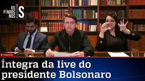 Veja íntegra da live do presidente Jair Bolsonaro de 04/06/20