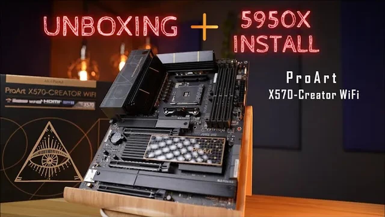 Asus ProArt Creator X570 Unboxing + Ryzen 9 5950x Install