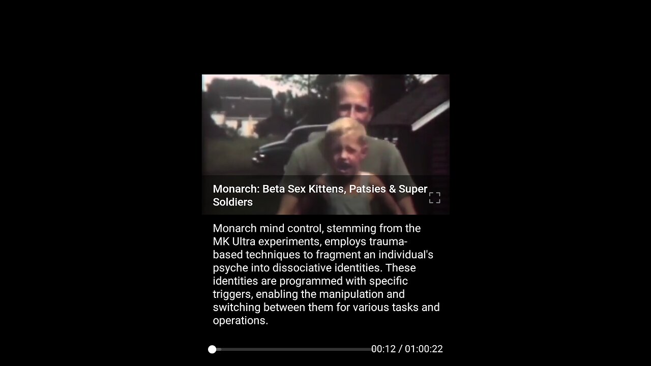 Documentary: Monarch Patsies and Super Soldiers