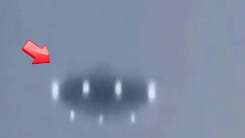 Saucer-shaped UFO warps over the facility