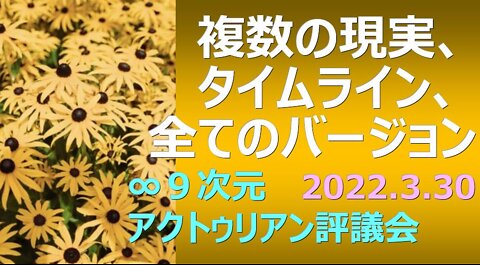 複数の現実、タイムライン、全てのバージョン:∞9次元アクトゥリアン評議会 日本語訳：Nao