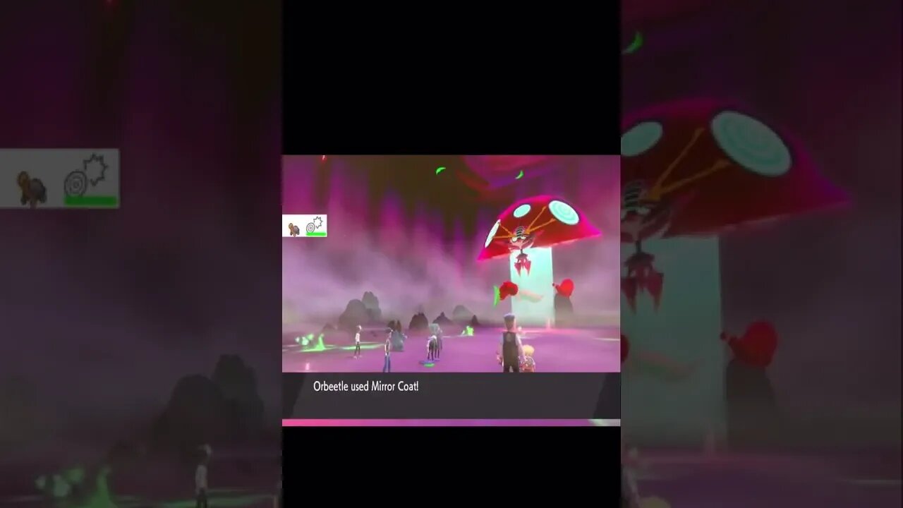 Pokémon Sword - Gigantamax Orbeetle Used Mirror Coat!