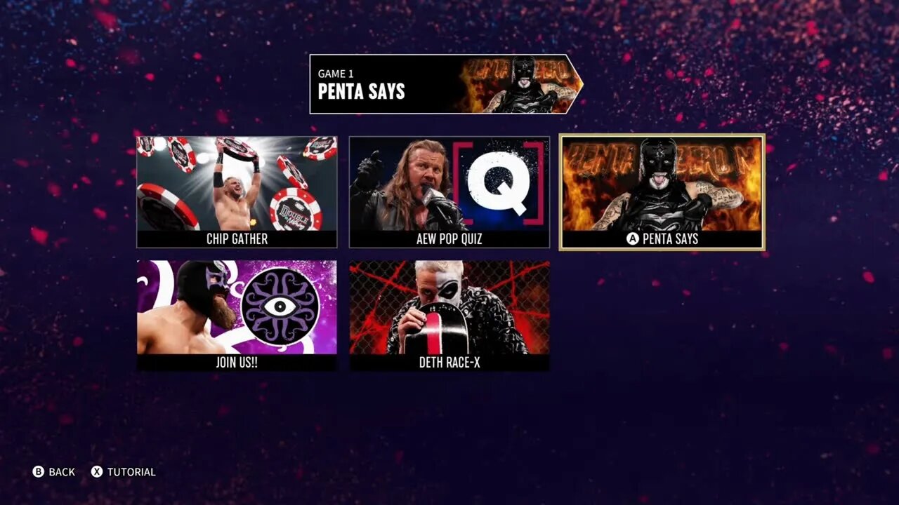 AEW Fight Forever Penta Says Mini Game