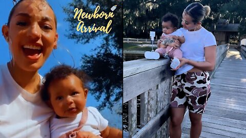 DaBaby & DaniLeigh's Daughter Loves To Swing At The Park! 🎪