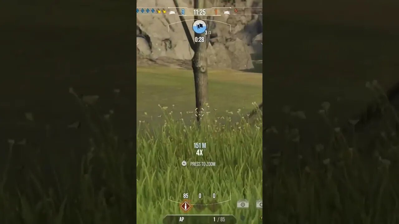 World of Tanks: Finished this guy right as he came around the rock.