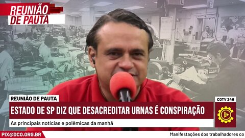 Estadão afirma que críticas às urnas eletrônicas são uma conspiração | Momentos do Reunião de Pauta