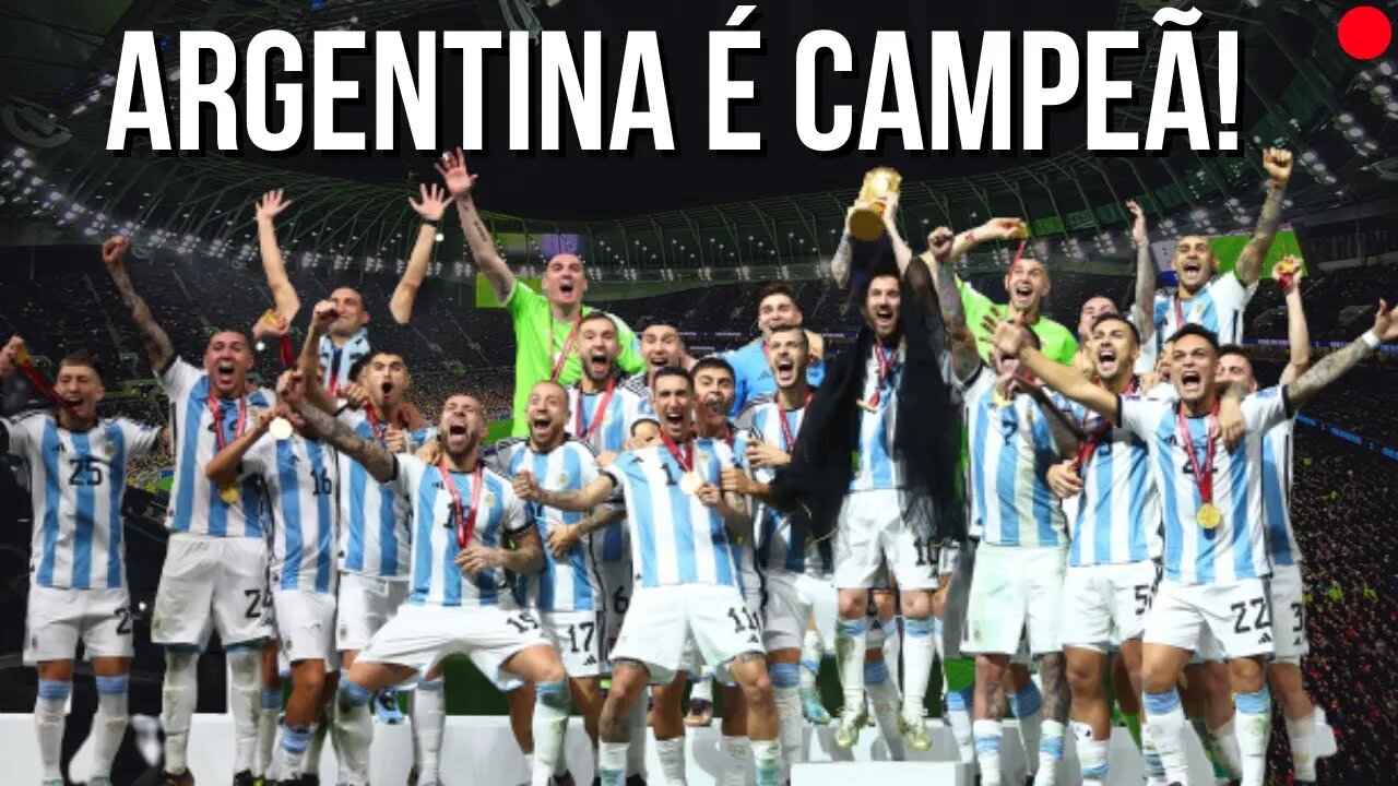 🔵⚪É CAMPEÃO! ARGENTINA É CAMPEÃ DA COPA DO MUNDO DO CATAR🔵⚪ #copadomundo #futebol