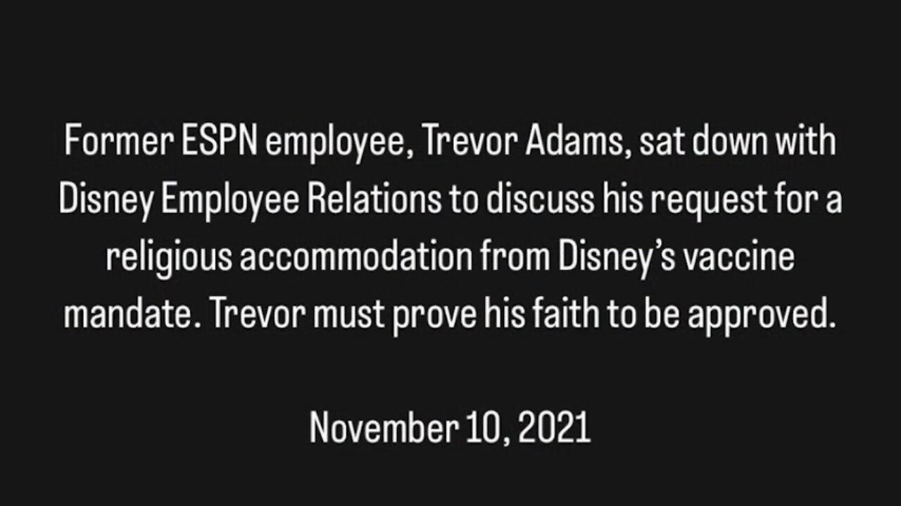 Disney ESPN Interrogate Former Employee Over Religious Views