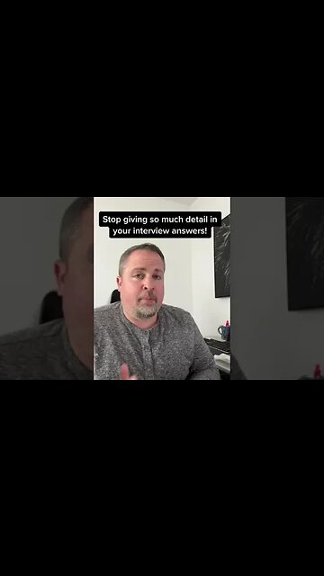 Stop Giving So Much Detail in Your Interview Answers! #shorts