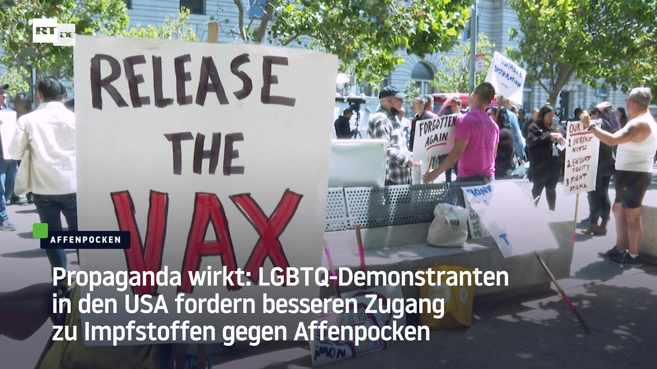 LGBTQ-Demonstranten in den USA fordern besseren Zugang zu Impfstoffen gegen Affenpocken