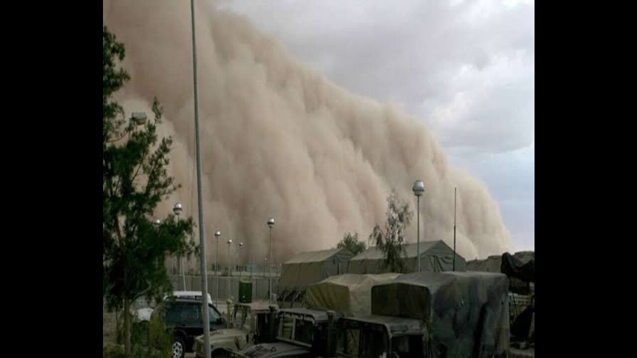 Sand storm in jaisalmer