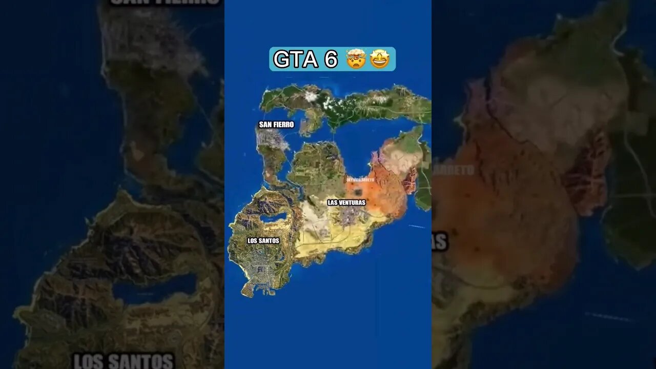 GTA6 MAP Out 🤑💥💢 #viral #gta6 #gaming #trendingshorts