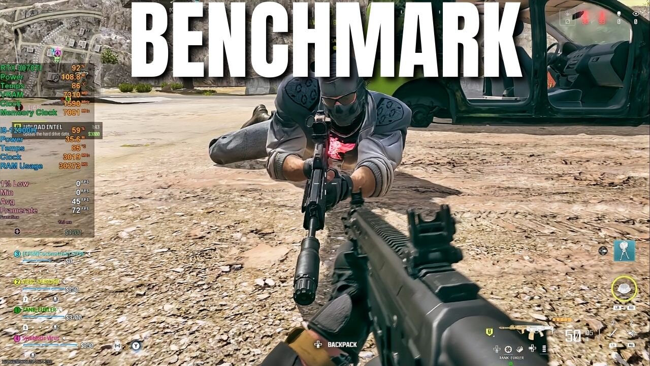 Warzone Benchmark Gameplay