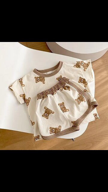 Summer Baby Suit Korean Two-Piece Baby Suit