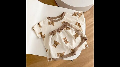 Summer Baby Suit Korean Two-Piece Baby Suit