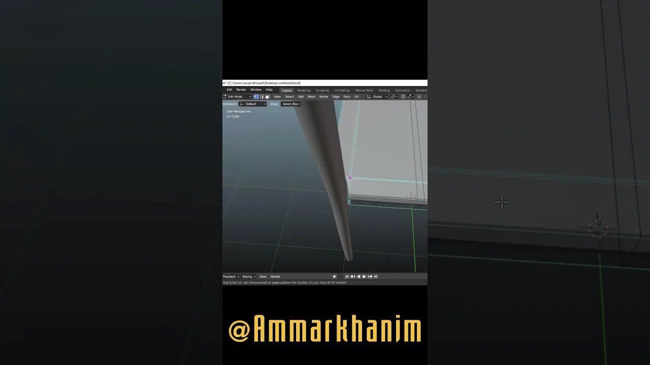 Chair Modeling #blender3d #blender | #Ammarkhanim