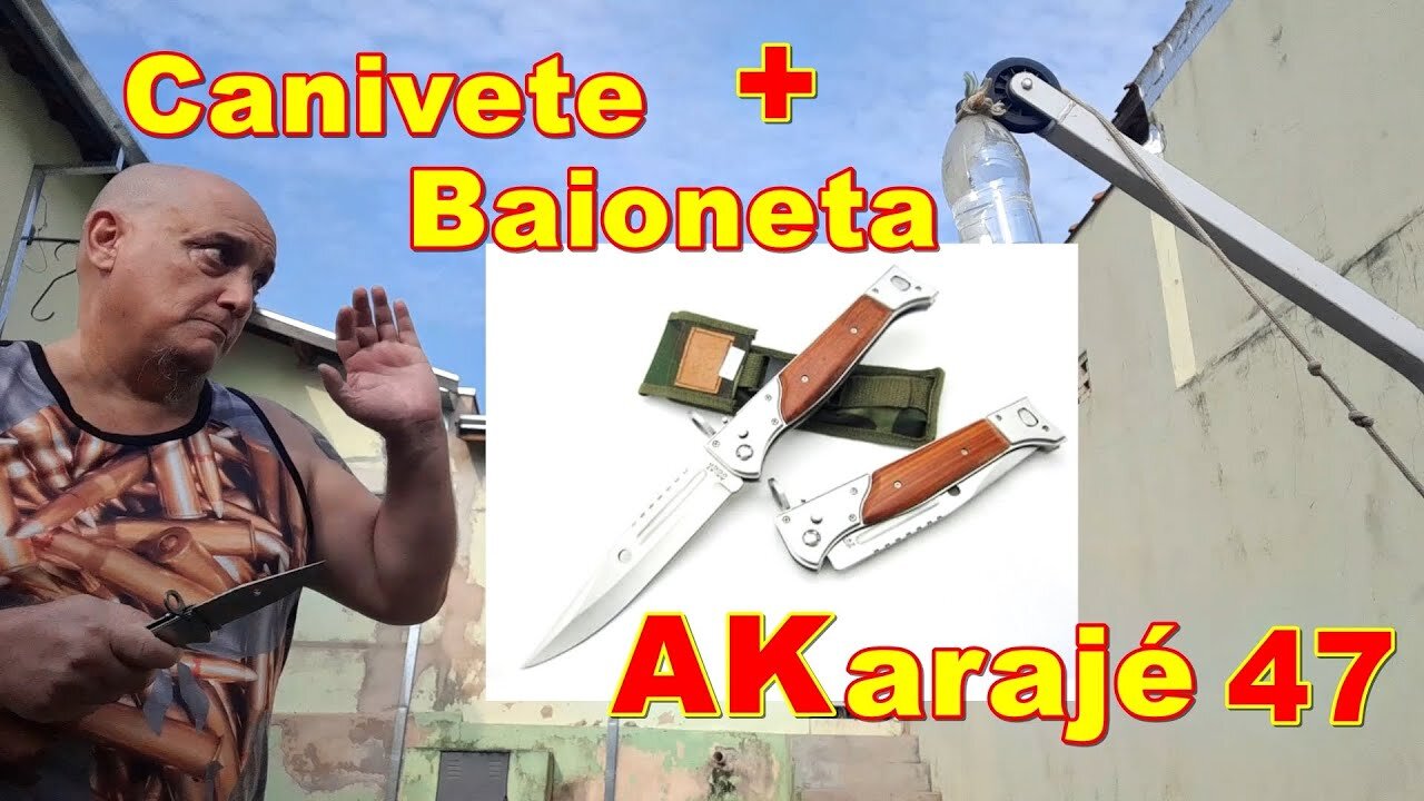 Teste Review do Canivete Baioneta CCCP ak 47