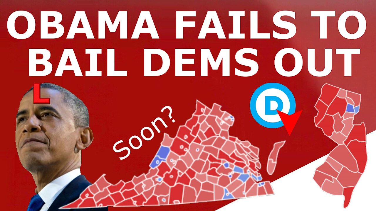 THEY'RE GETTING DESPERATE! - Dems Send Obama to Virginia, New Jersey to Pander for Black Votes