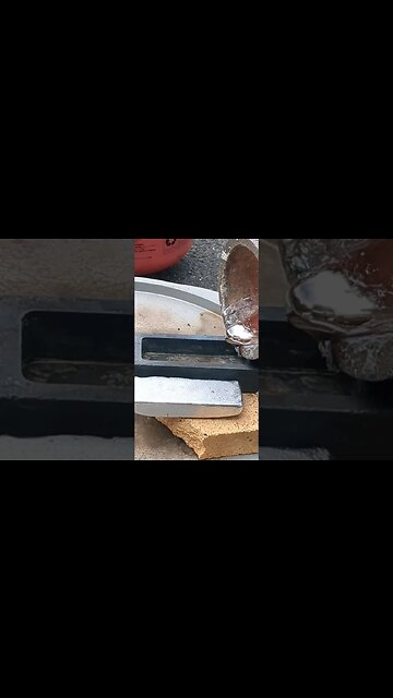 Pouring Molten Aluminum into Ingots