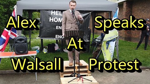 Alek Speaks At Walsall Protest. With @BareBritainAudits @LouLouSherez1997 @HarvYoutube