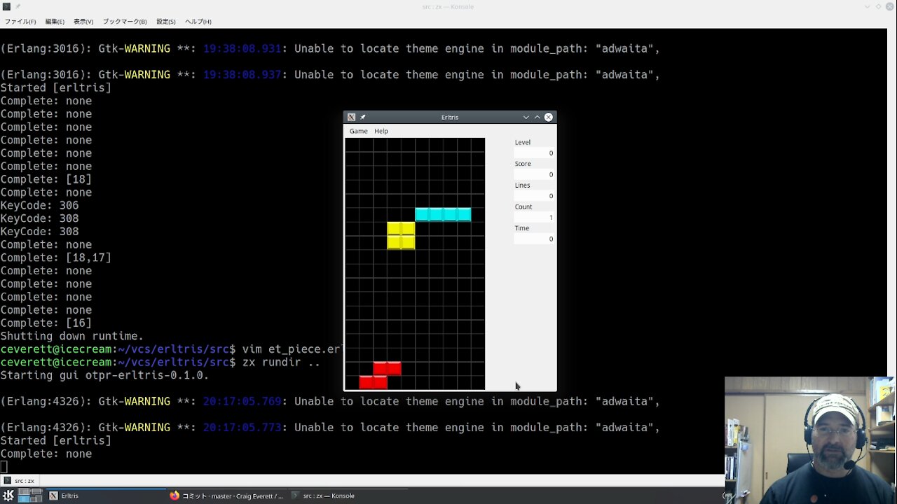 Erlang: Writing a Tetris clone Part 2 - Gameplay mechanics