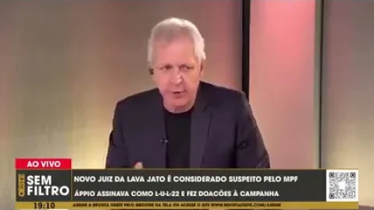 Augusto Nunes detona "juiz petista da lava jato"