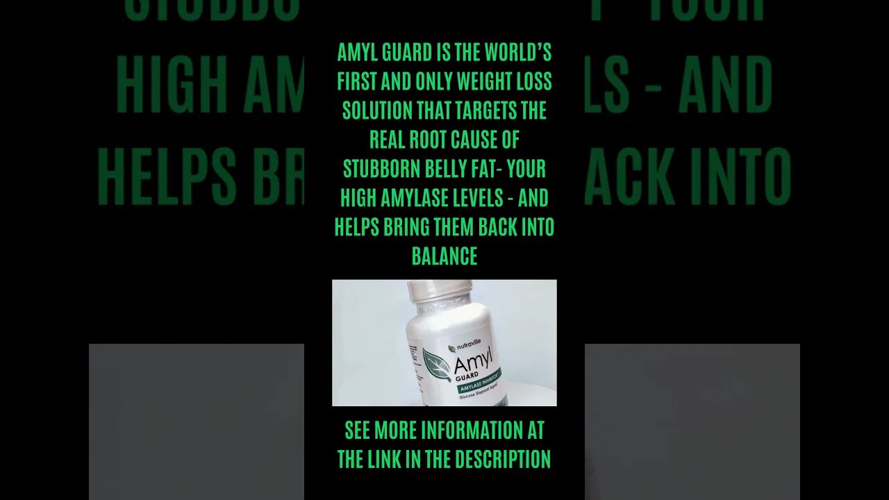 HOW TO LOSE WEIGHT WITH A SUPPLEMENT! AmylGuard Supplement