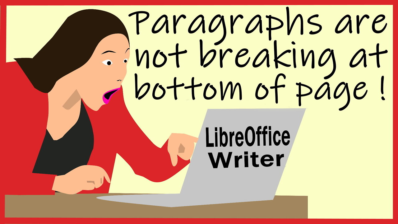 LibreOffice Writer: How to Split Paragraphs at the Bottom of a Page