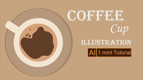 Coffee illustration || 1 Minute Tutorial || illustrator CC || Follow your Heart