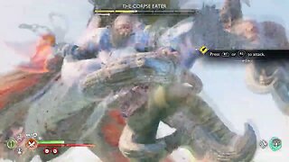 Kratos vs Corpse Eater God of War Ragnarök #pros #ps5 #ps4 #GOW #GodofWar #godofwarragnarok