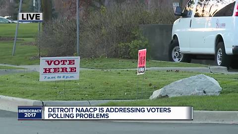 Detroit NAACP is addressing voters polling problems
