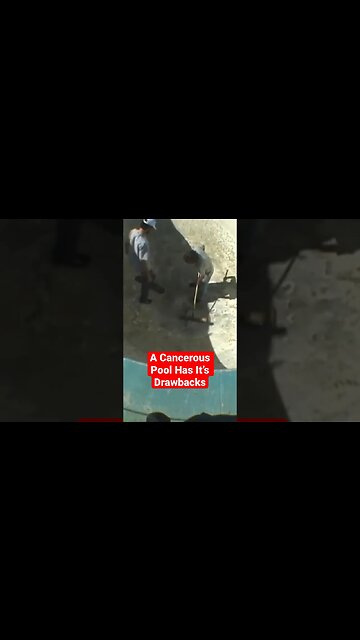 BACKYARD POOL SWEEPER #poolskateboarding #skateboarding #poolskating